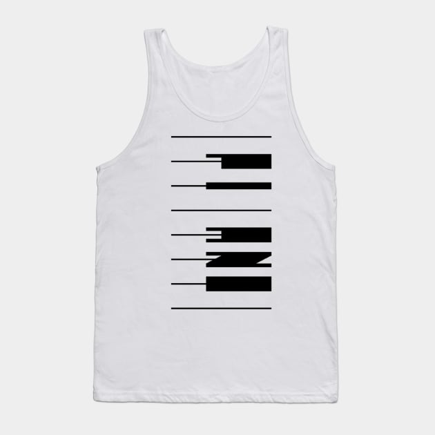 Piano Sketch, Keys, Keyplayer, Keyboard Tank Top by horse face